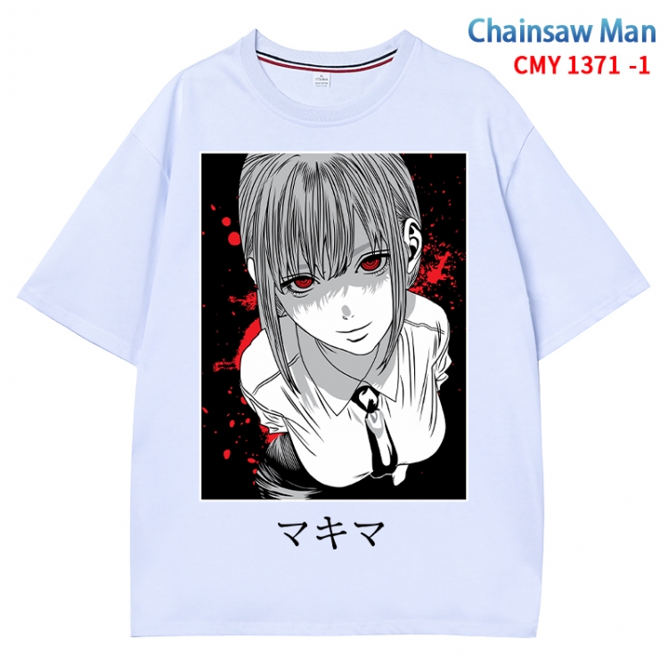 Chainsaw man Anime Surrounding New Pure Cotton T-shirt from S to 4XL  CMY 1371 1