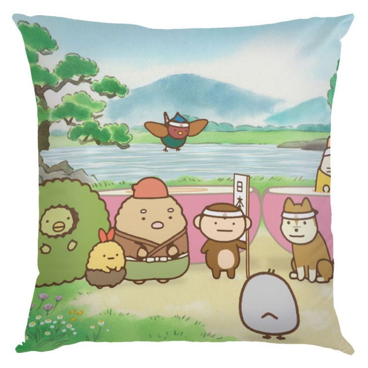 sumikkogurashi Anime square full-color pillow cushion 45X45CM NO FILLING  J3-37