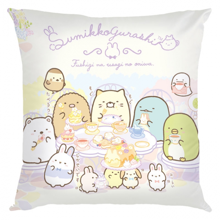 sumikkogurashi Anime square full-color pillow cushion 45X45CM NO FILLING  J3-38