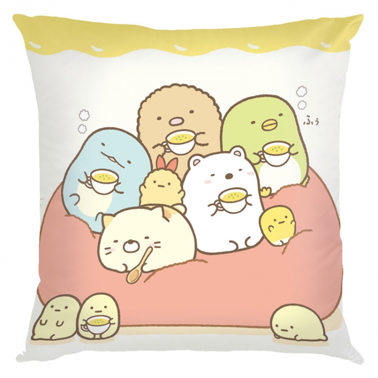 sumikkogurashi Anime square full-color pillow cushion 45X45CM NO FILLING  J3-30