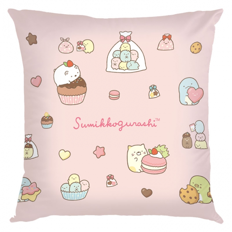 sumikkogurashi Anime square full-color pillow cushion 45X45CM NO FILLING  J3-42