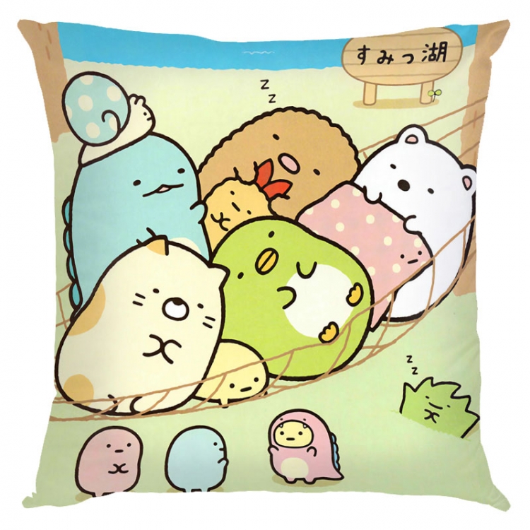 sumikkogurashi Anime square full-color pillow cushion 45X45CM NO FILLING  J3-43