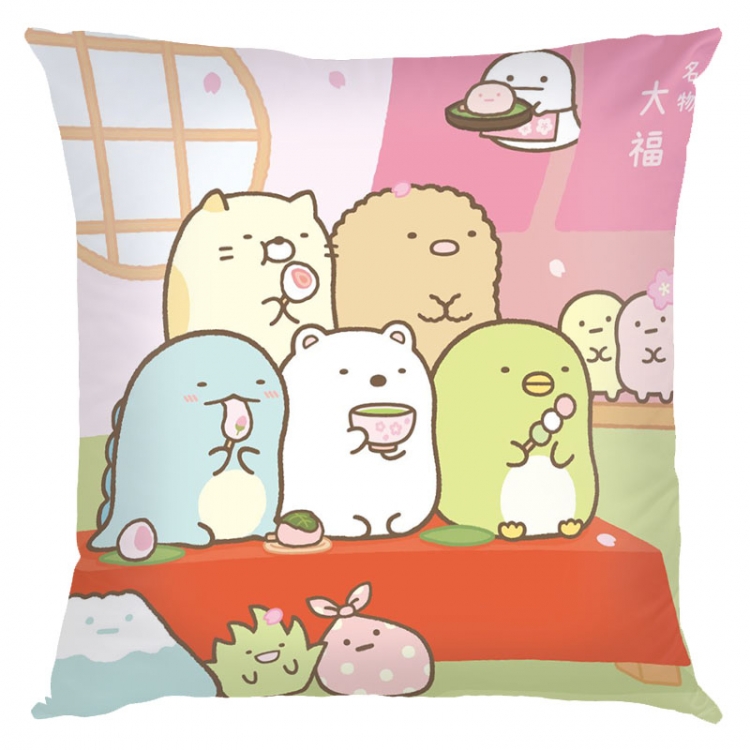 sumikkogurashi Anime square full-color pillow cushion 45X45CM NO FILLING J3-16