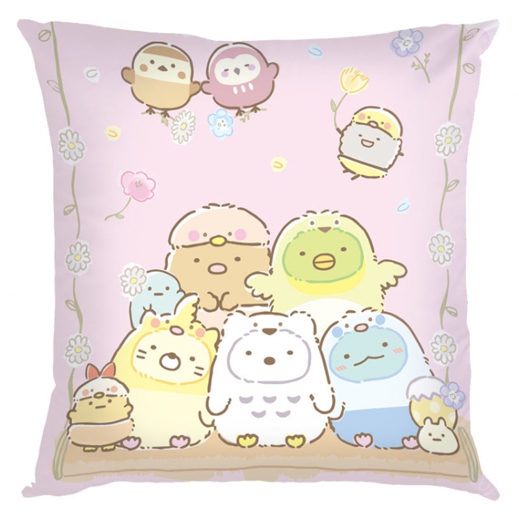 sumikkogurashi Anime square full-color pillow cushion 45X45CM NO FILLING  J3-33