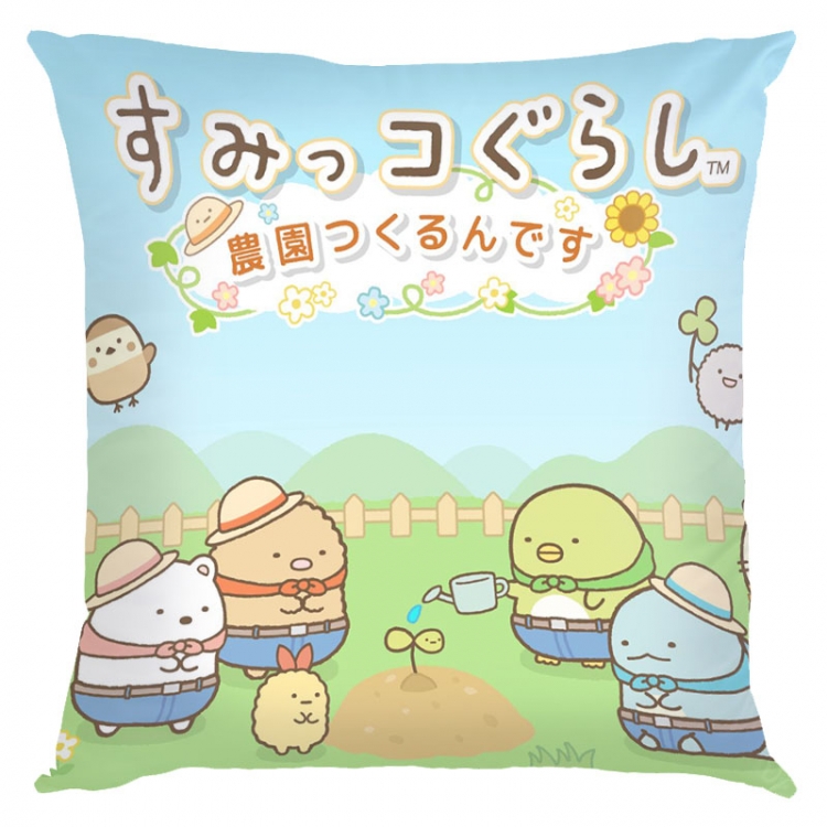 sumikkogurashi Anime square full-color pillow cushion 45X45CM NO FILLING  J3-5