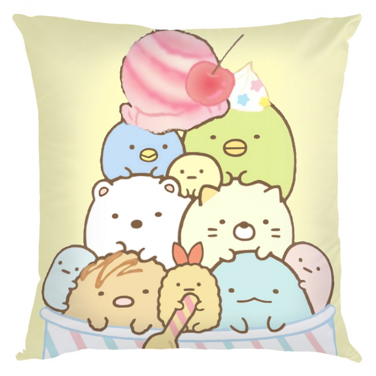 sumikkogurashi Anime square full-color pillow cushion 45X45CM NO FILLING  J3-26