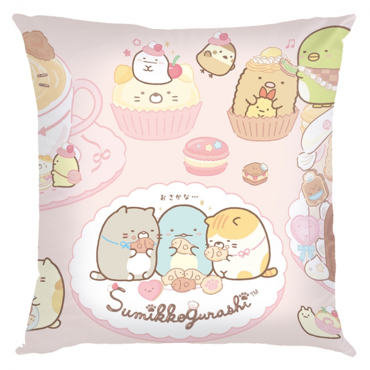 sumikkogurashi Anime square full-color pillow cushion 45X45CM NO FILLING  J3-32