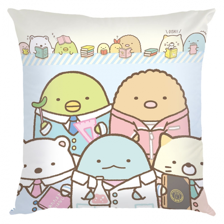 sumikkogurashi Anime square full-color pillow cushion 45X45CM NO FILLING  J3-12