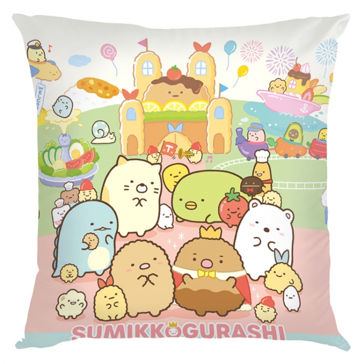 sumikkogurashi Anime square full-color pillow cushion 45X45CM NO FILLING J3-1