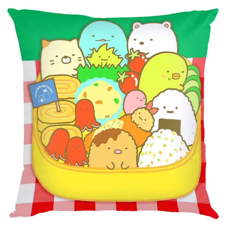 sumikkogurashi Anime square full-color pillow cushion 45X45CM NO FILLING  J3-15