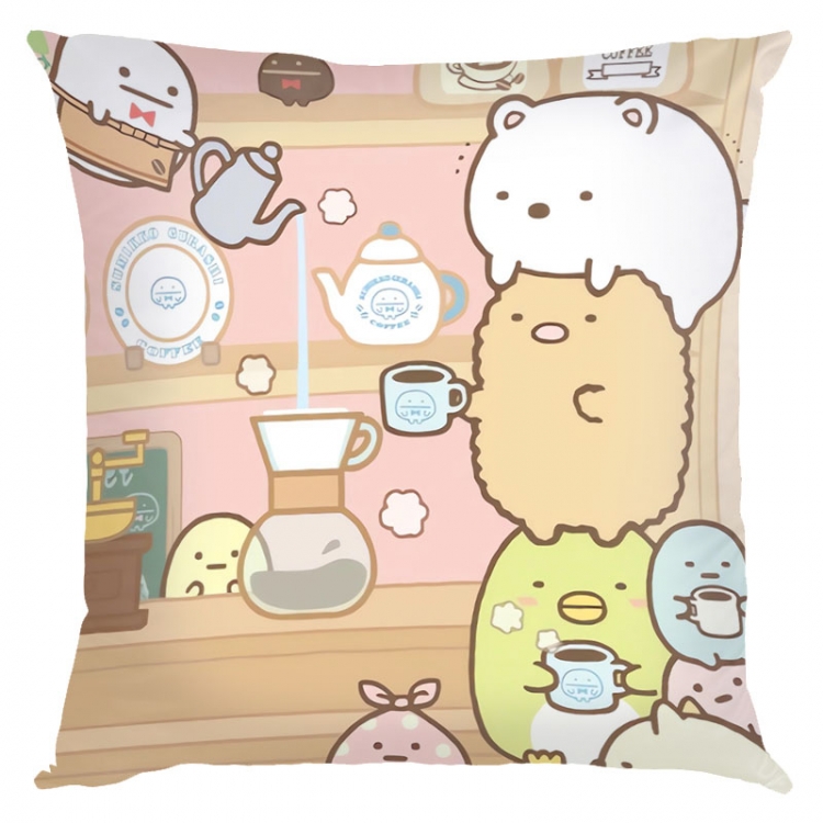 sumikkogurashi Anime square full-color pillow cushion 45X45CM NO FILLING  J3-35