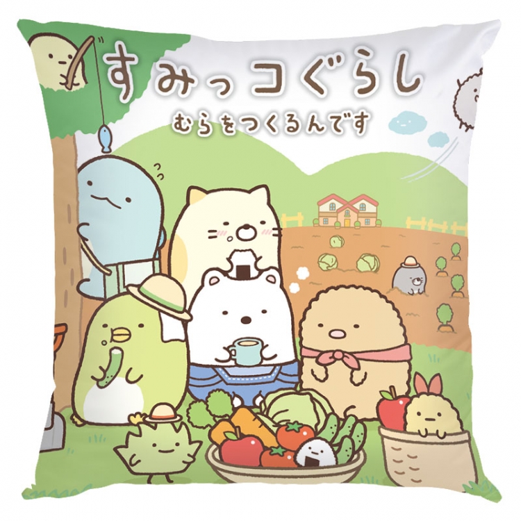 sumikkogurashi Anime square full-color pillow cushion 45X45CM NO FILLING J3-17