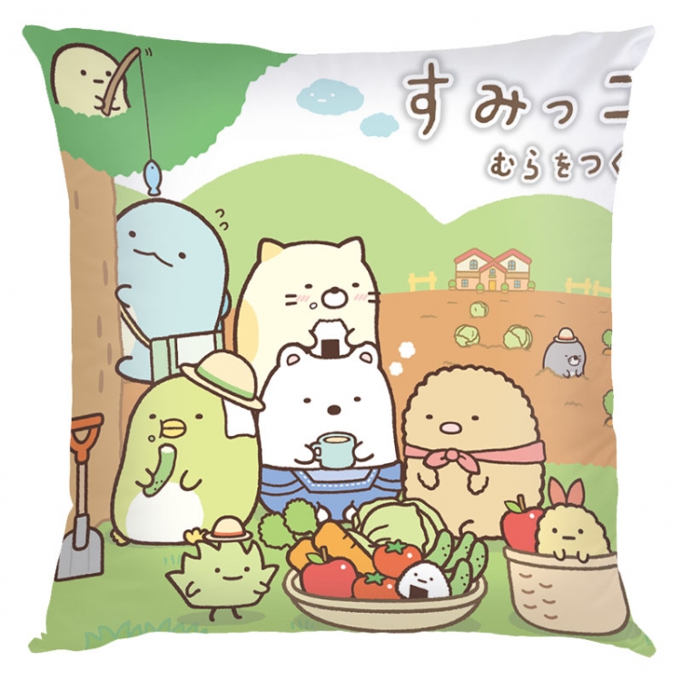 sumikkogurashi Anime square full-color pillow cushion 45X45CM NO FILLING  J3-44