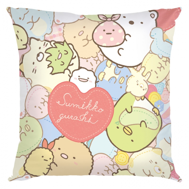 sumikkogurashi Anime square full-color pillow cushion 45X45CM NO FILLING  J3-21