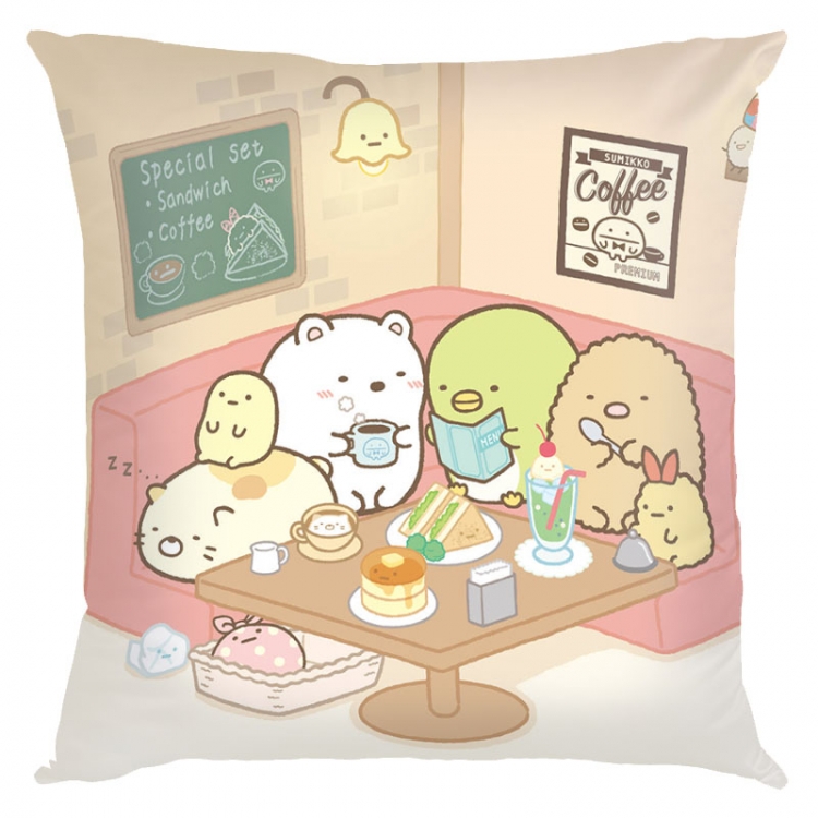 sumikkogurashi Anime square full-color pillow cushion 45X45CM NO FILLING  J3-2