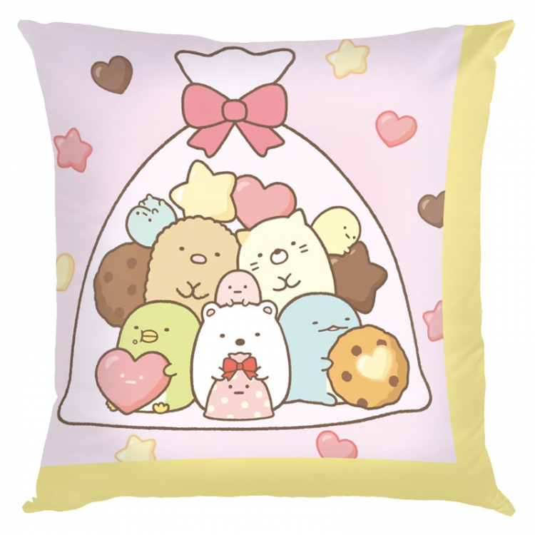 sumikkogurashi Anime square full-color pillow cushion 45X45CM NO FILLING  J3-36