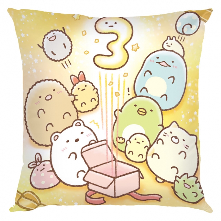 sumikkogurashi Anime square full-color pillow cushion 45X45CM NO FILLING  J3-4