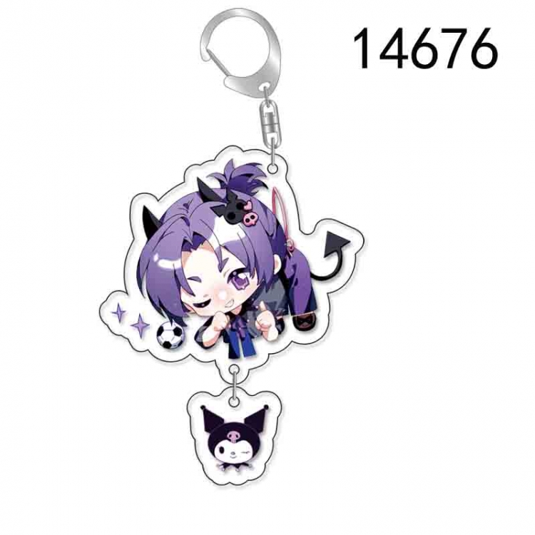 BLUE LOCK Anime acrylic Pendant Key Chain  price for 5 pcs 14676