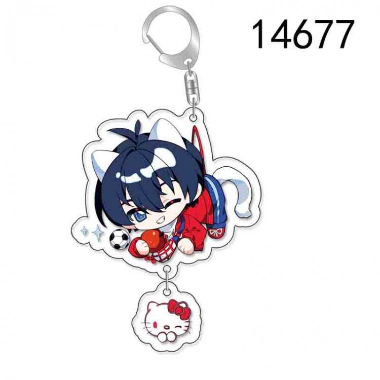 BLUE LOCK Anime acrylic Pendant Key Chain  price for 5 pcs 14677