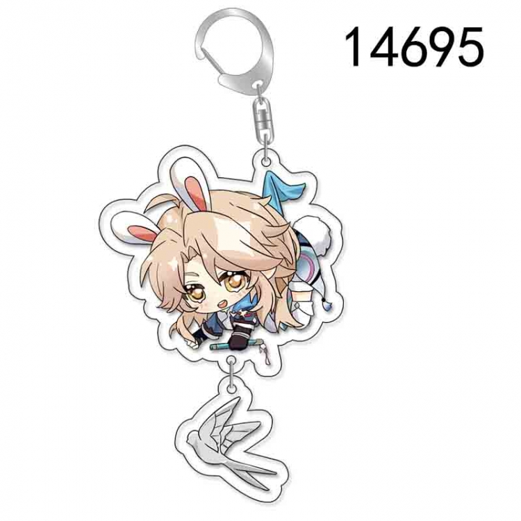 Collapse Honkai: Star Anime acrylic Pendant Key Chain  price for 5 pcs 14695