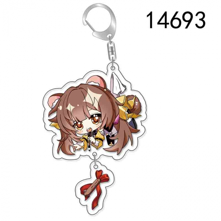 Collapse Honkai: Star Anime acrylic Pendant Key Chain  price for 5 pcs 14693