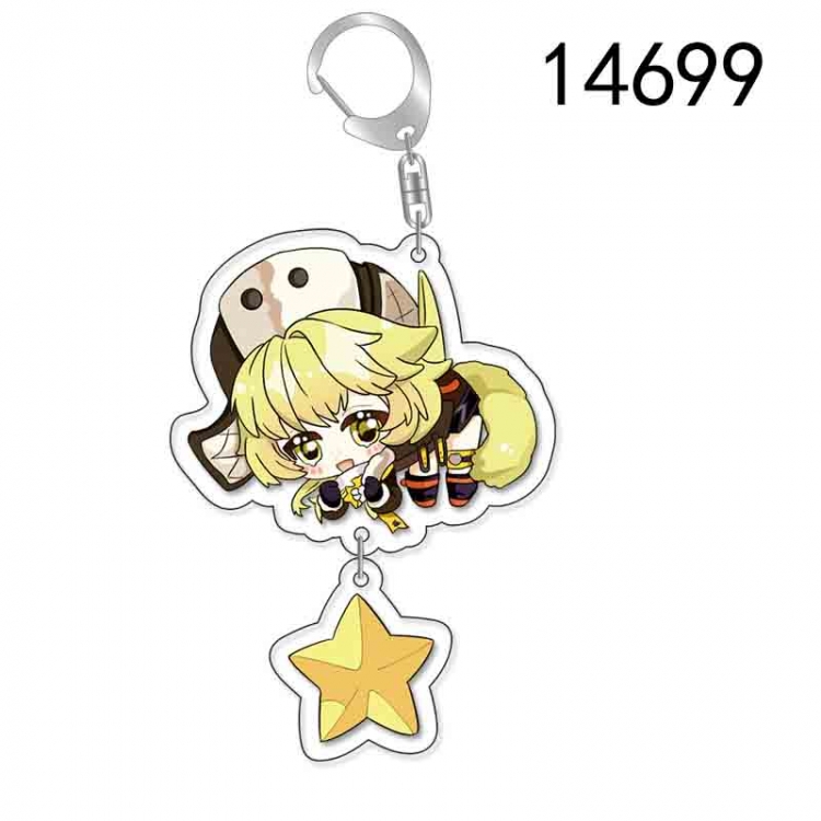 Collapse Honkai: Star Anime acrylic Pendant Key Chain  price for 5 pcs 14699