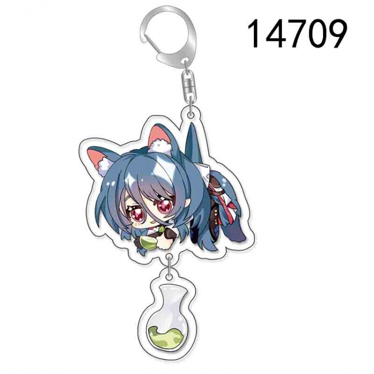 Collapse Honkai: Star Anime acrylic Pendant Key Chain  price for 5 pcs 14709