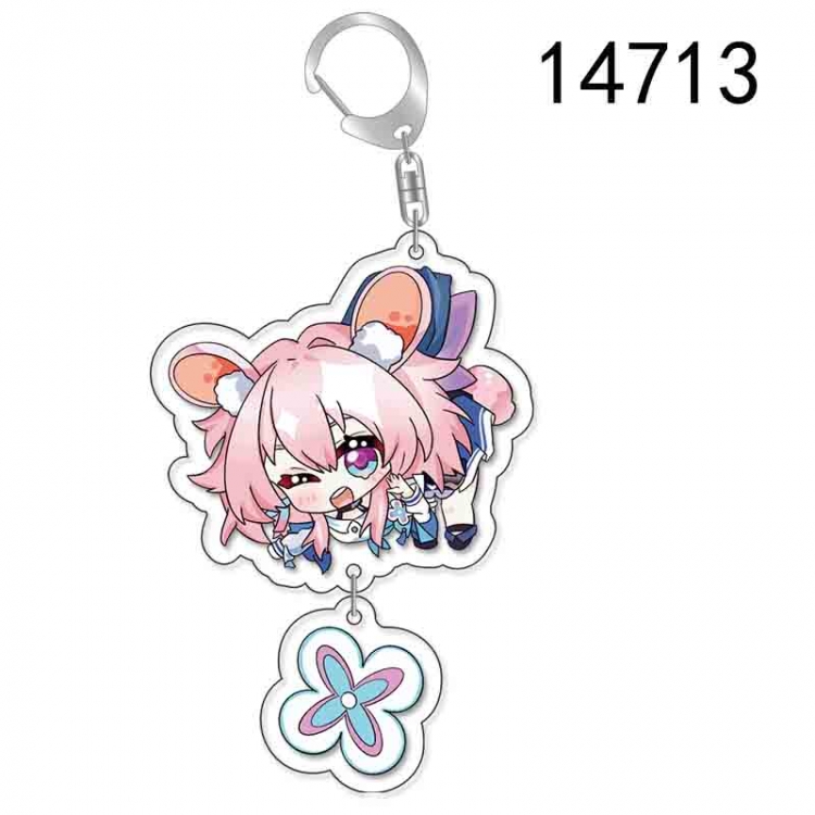 Collapse Honkai: Star Anime acrylic Pendant Key Chain  price for 5 pcs 14713