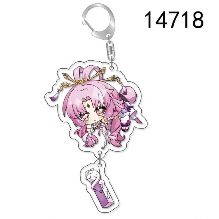 Collapse Honkai: Star Anime acrylic Pendant Key Chain  price for 5 pcs 14718