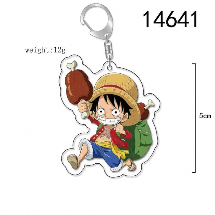 One Piece Anime Acrylic Keychain Charm price for 5 pcs 14641