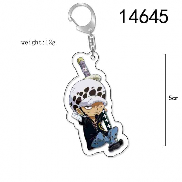 One Piece Anime Acrylic Keychain Charm price for 5 pcs 14645