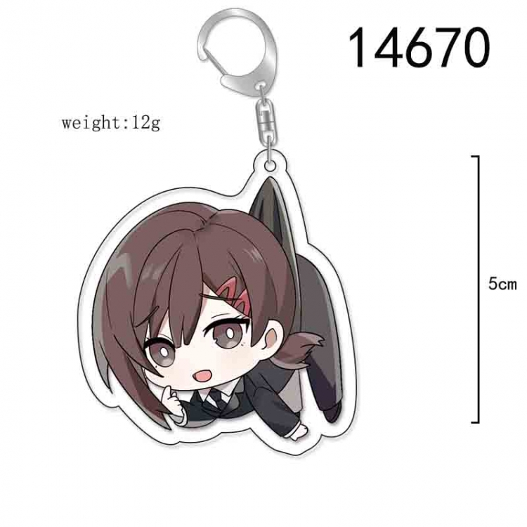 Chainsaw man Anime Acrylic Keychain Charm price for 5 pcs 14670