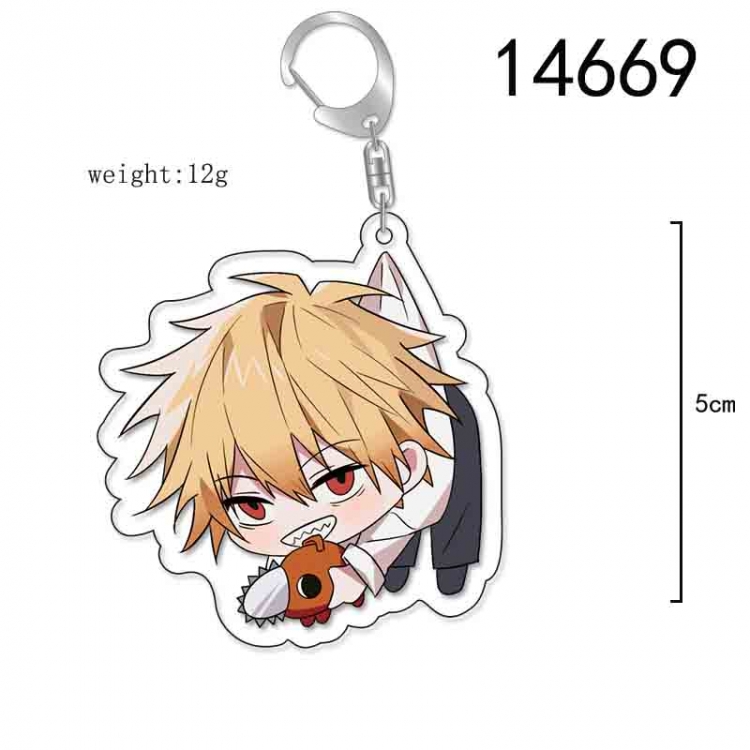 Chainsaw man Anime Acrylic Keychain Charm price for 5 pcs 14669