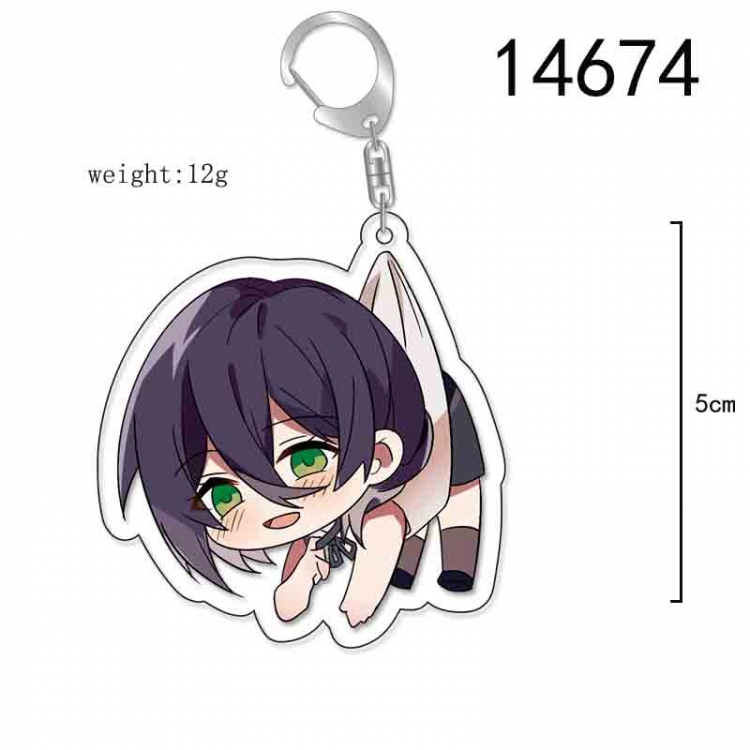 Chainsaw man Anime Acrylic Keychain Charm price for 5 pcs 14674