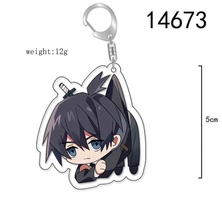 Chainsaw man Anime Acrylic Keychain Charm price for 5 pcs 14673