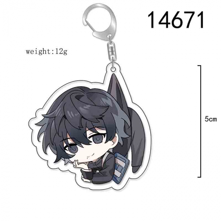 Chainsaw man Anime Acrylic Keychain Charm price for 5 pcs 14671