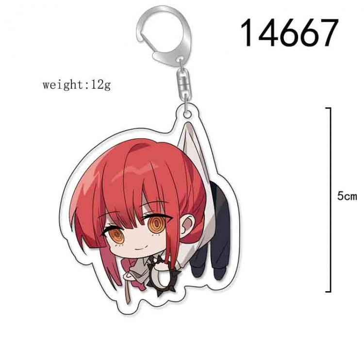 Chainsaw man Anime Acrylic Keychain Charm price for 5 pcs 14667