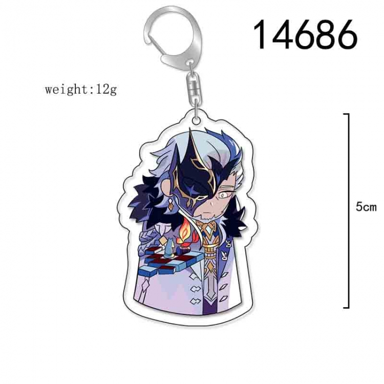 Genshin Impact Anime Acrylic Keychain Charm price for 5 pcs 14686