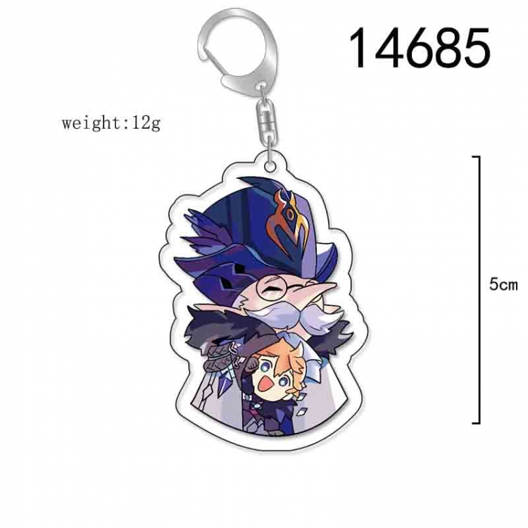 Genshin Impact Anime Acrylic Keychain Charm price for 5 pcs 14685