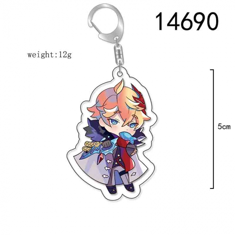 Genshin Impact Anime Acrylic Keychain Charm price for 5 pcs 14690