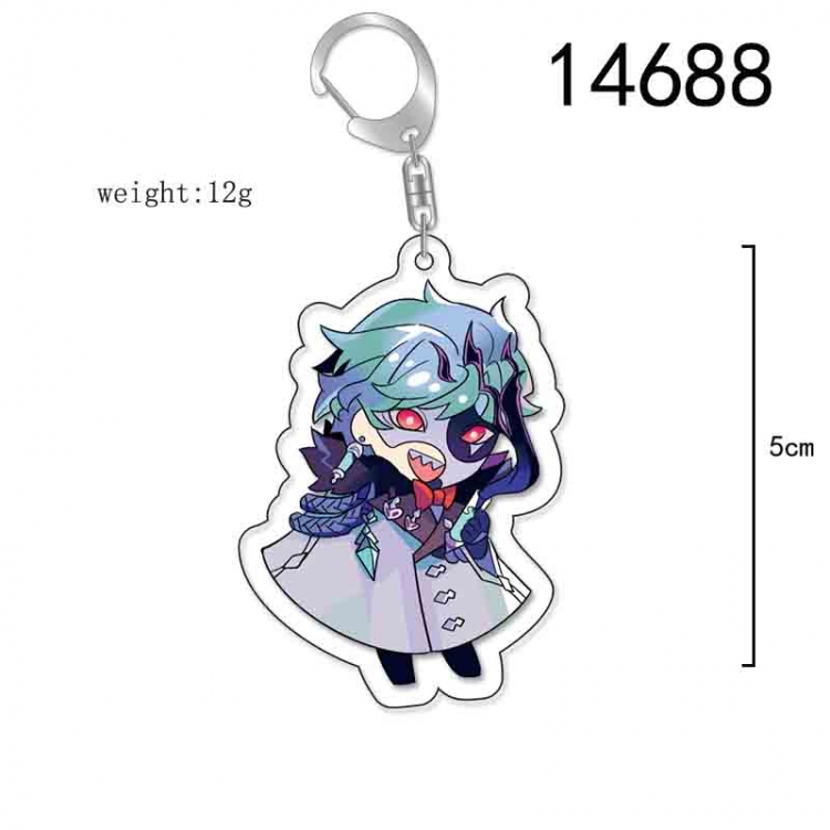 Genshin Impact Anime Acrylic Keychain Charm price for 5 pcs 14688