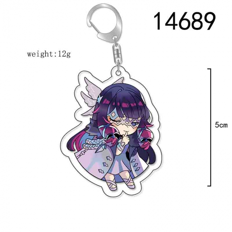 Genshin Impact Anime Acrylic Keychain Charm price for 5 pcs 14689