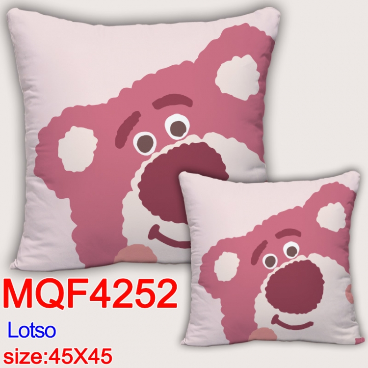 Lotso  Anime square full-color pillow cushion 45X45CM NO FILLING MQF-4252