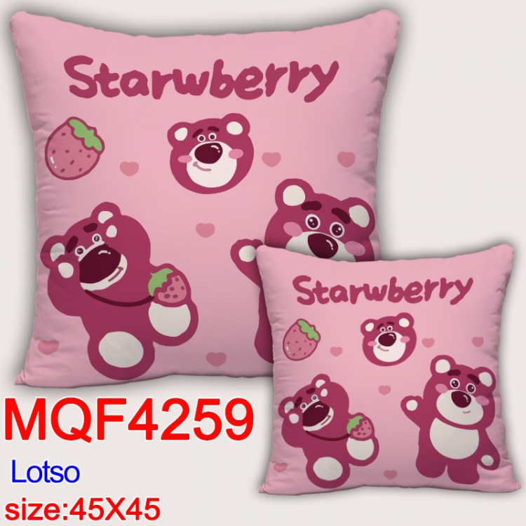 Lotso  Anime square full-color pillow cushion 45X45CM NO FILLING  MQF-4259