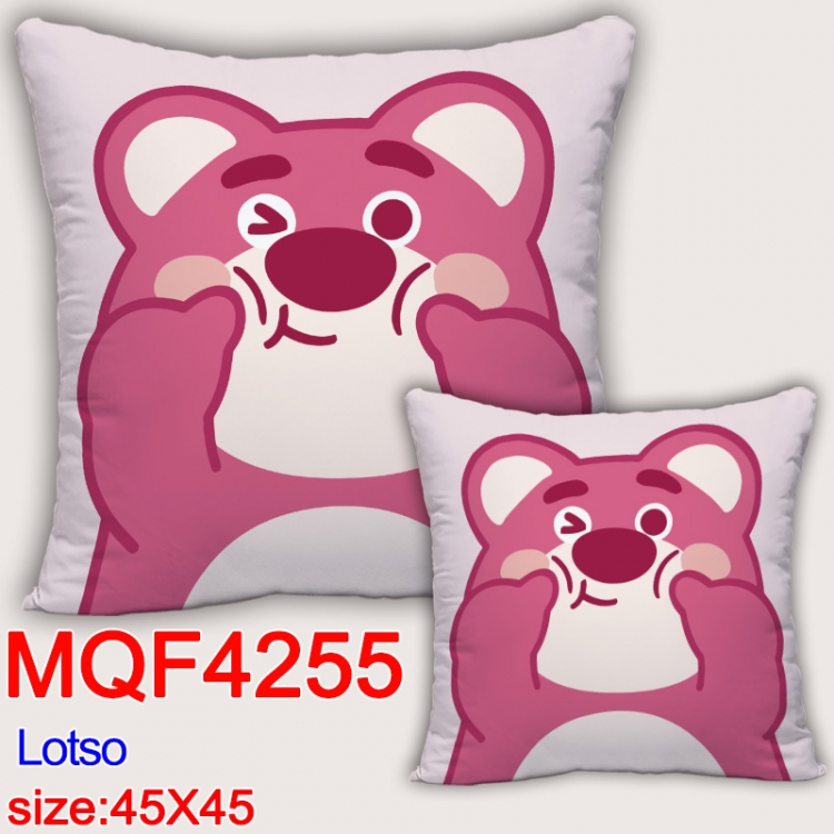 Lotso  Anime square full-color pillow cushion 45X45CM NO FILLING  MQF-4255