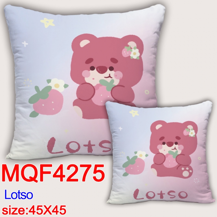 Lotso  Anime square full-color pillow cushion 45X45CM NO FILLING MQF-4275