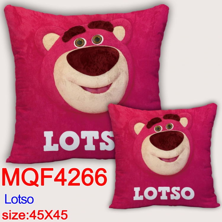 Lotso  Anime square full-color pillow cushion 45X45CM NO FILLING  MQF-4266