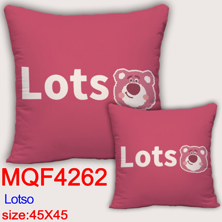 Lotso  Anime square full-color pillow cushion 45X45CM NO FILLING MQF-4262