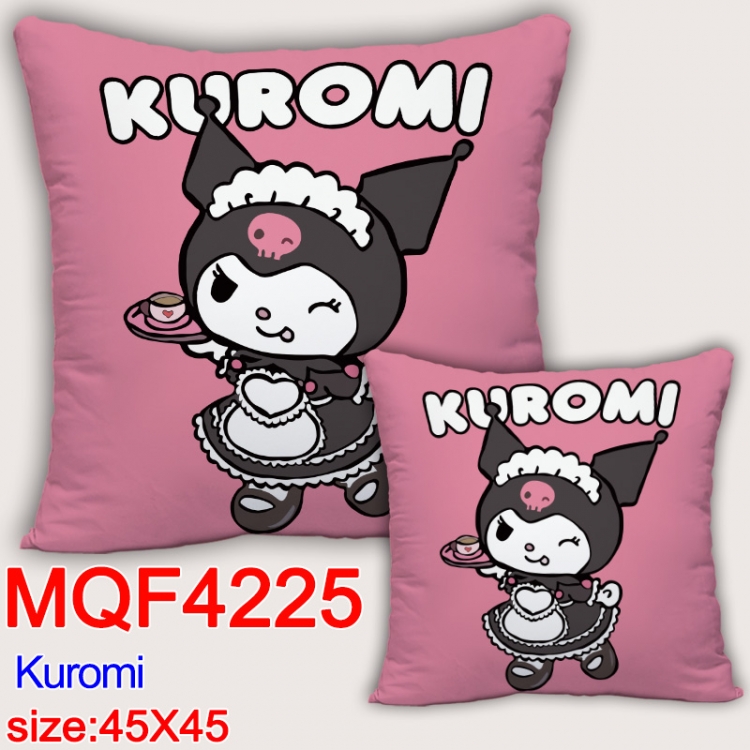 Kuromi  Anime square full-color pillow cushion 45X45CM NO FILLING MQF-4225