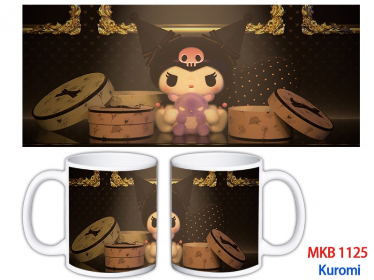 Kuromi Anime color printing ceramic mug cup price for 5 pcs  MKB-1125